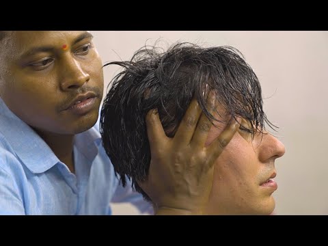 💈ASMR Indian Head Massage from Barber Vikram
