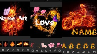 Best fire effect name art maker maker || how to download ||  #SurajMaurya screenshot 2