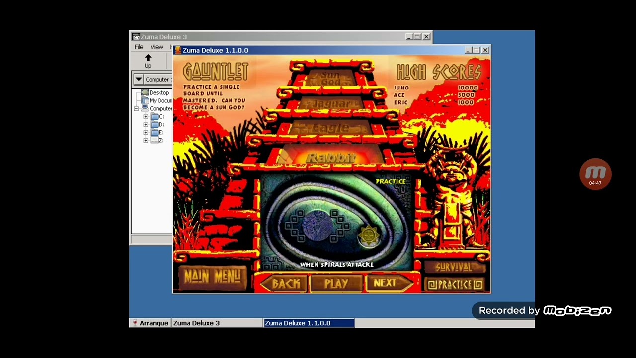 Zuma Deluxe 3 review & gameplay Mod made by Maz 36 games