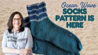 Ocean Waves Sock Pattern is Here!