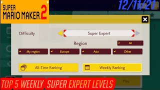 Top 5 Most Popular Super Expert Levels Of The Week 12/11/21: Super Mario Maker 2