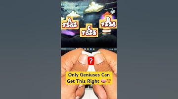 Only Geniuses Can Get This Right 🧠💯