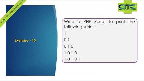 PHP Nested Loop Exercise -2 Video Tutorials