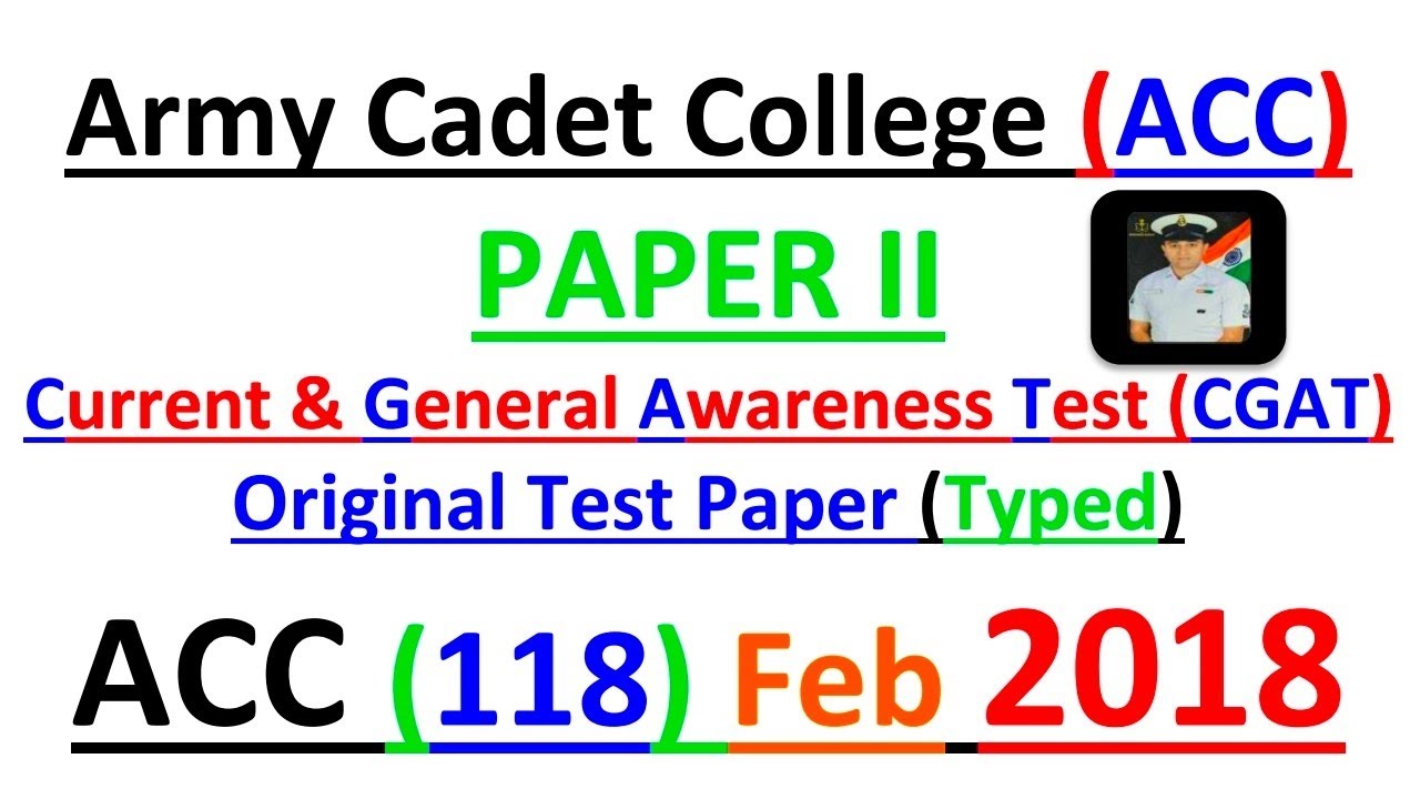 ACC 118 EXAM PAPER SOLUTION,ARMY CADET COLLEGE PREVIOUS PAPERS, ACC ...