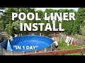 Pool Liner Install (Vinyl Above Ground Pool Liner)