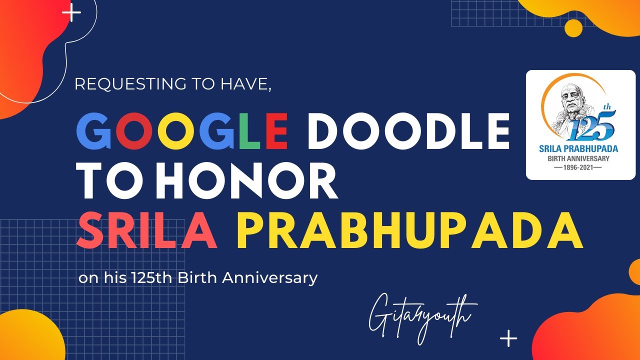 Send Gmail To Google To Make Doodle On Srila Prabhupada s 125 Birth Send Gmail To Google To Make Doodle On Srila Prabhupada s 125 Birth