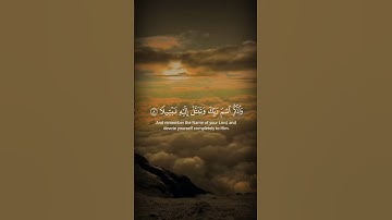 واذكر اسم ربك وتبتل اليه تبتيلا..|| سورة المزمل || الشيخ عبد الباسط عبد الصمد