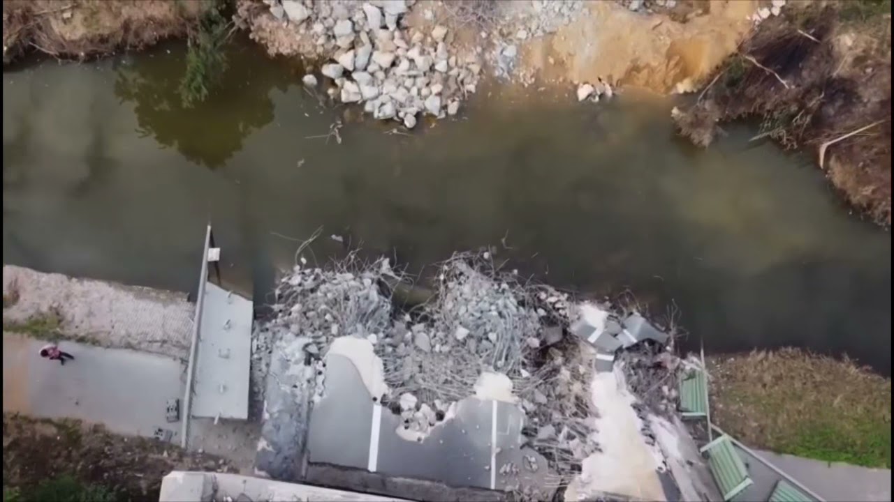 Zerstörung A61 und L182 nach dem Hochwasser | Drohnenaufnahmen von Swisttal-Heimerzheim