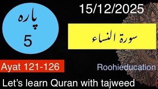 Surah An-Nisa Ayat -121-126  Juz 5