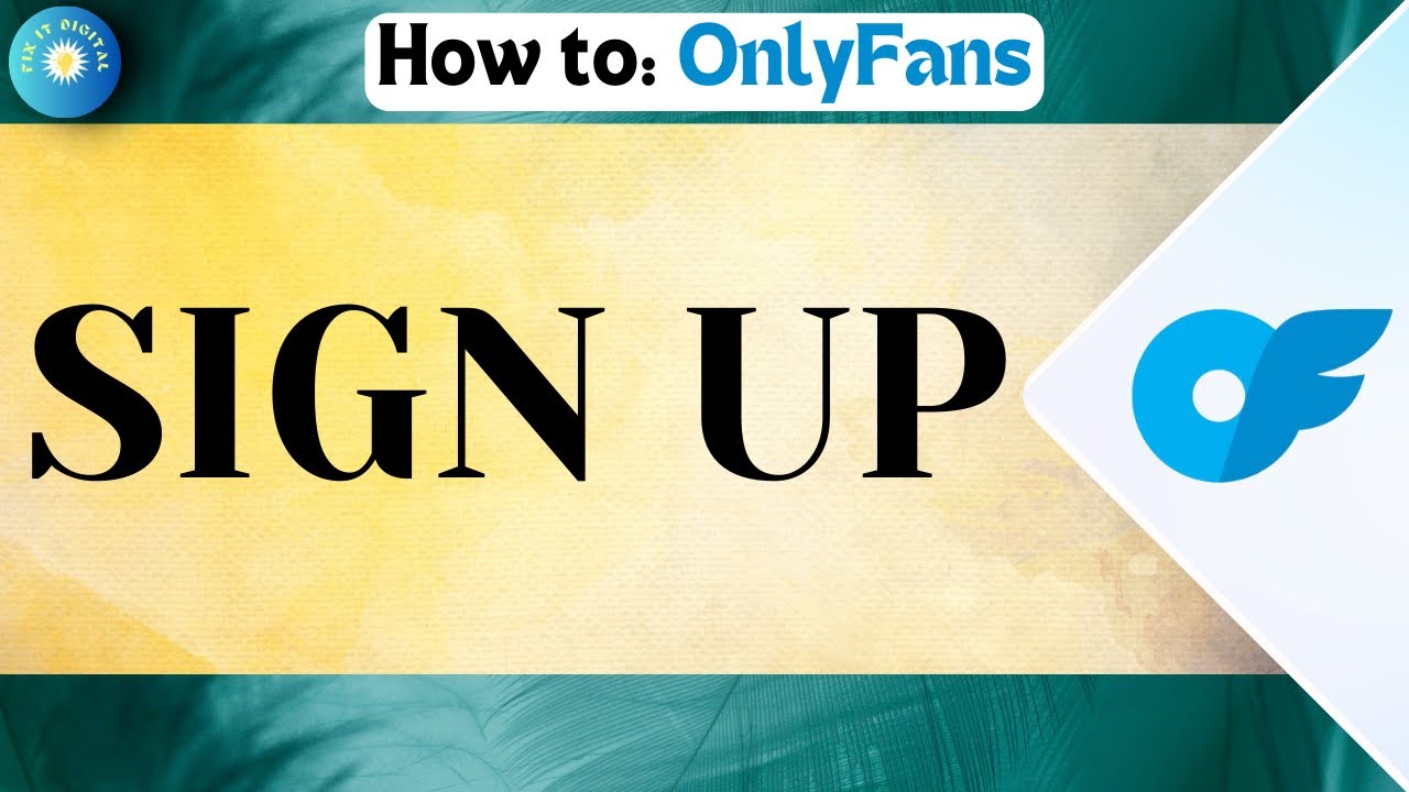 How To Sign Up For OnlyFans! Create Onlyfans Account & Login - YouTube