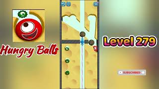 Hungry Balls Level 279 Walkthrough | Addictive Puzzle Challenge 🍽️⚽ | Go Answer