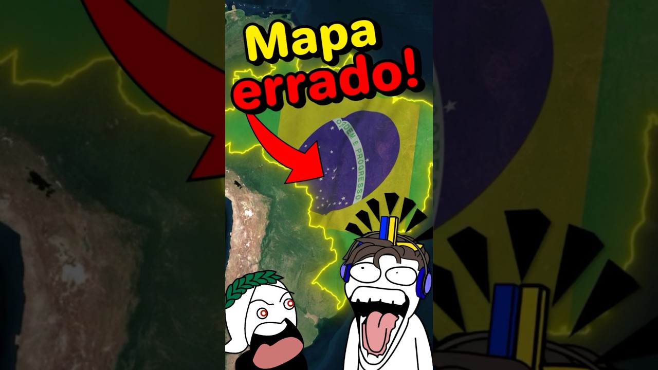 Fatos do Brasil: Nosso mapa nos engana! #brasil #geografia #mapa