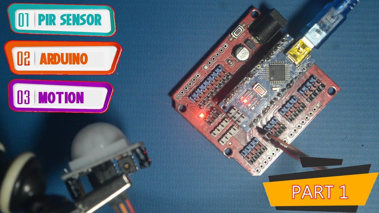 Motion Detection using PIR Sensor and Arduino Nano || - YouTube