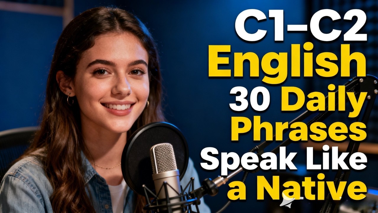 C1–C2 English🚀30 Daily English Phrases Native Speakers Actually Use | Speaking & Listening Practice