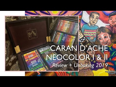 CARANDACHE NEOCOLOR 1 & 2 REVIEW 2019 (BONUS: MELUKIS TEMA NASIONALISME!). 