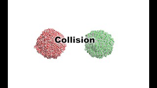 The collision of two molecular balls in molecular dynamics