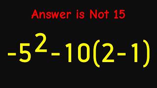 99% Get This PEMDAS Problem Wrong!