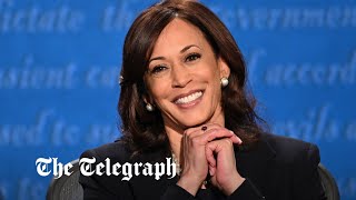 video: Watch: Kamala Harris laughs during press conference on Ukrainian refugees