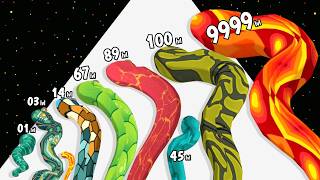 Worm Evolution Run 3D - Level Up Worm Max Level Gameplay (Snake Run Evolution) screenshot 1