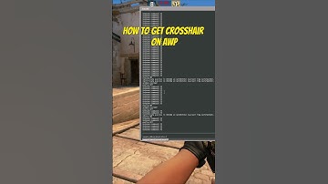 HOW TO GET CROSSHAIR ON AWP #shorts #csgo