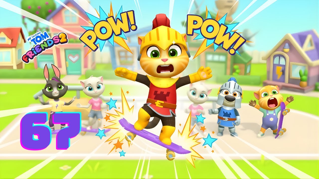 Knight Ginger Lands a “67” Skate Trick! 🛹⚔️ | My Talking Tom