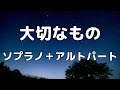 【合唱曲】大切なもの (混声三部合唱) /男声無し パート練習用【歌詞付き】