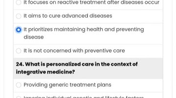 NCISM ELECTIVES OF Fundamentals of Integrative Medicine Module 1