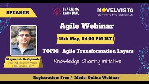 Webinar Agile Transformation Layers by NovelVista