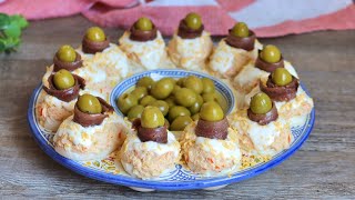 Huevos rellenos de atún y surimi