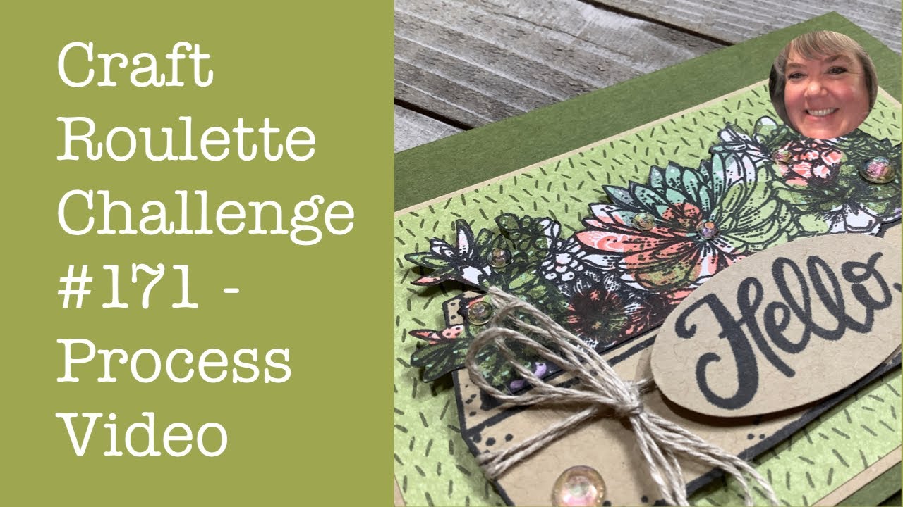 Craft Roulette Challenge #171 Process Video - Hello Succulents - YouTube