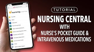 Tutorial: Nursing Central with Nurse's Pocket Guide and Intravenous Medications screenshot 2