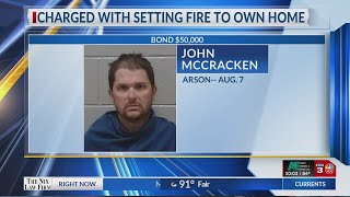 Electra man charged with setting fire to own home