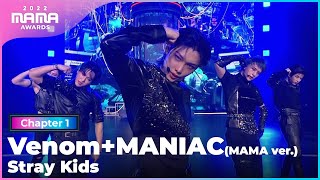 [2022 MAMA] Stray Kids - a strange incident+VENOM(MAMA ver.)+I AM MANIAC+MANIAC | Mnet 221129 방송