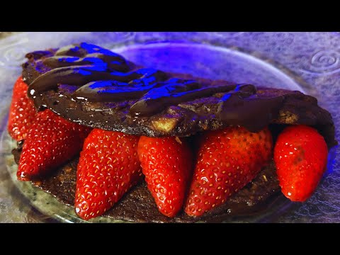 Vídeo: Panquecas Com Bananas E Creme De Chocolate