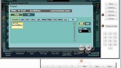 Konica Minolta Set up Scan to SMB 1 Touch App