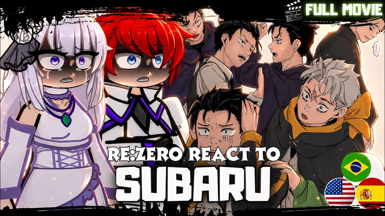 🇧🇷/🇺🇸/🇪🇸 Re:Zero − Starting Life in Another World React to Natsuki ...