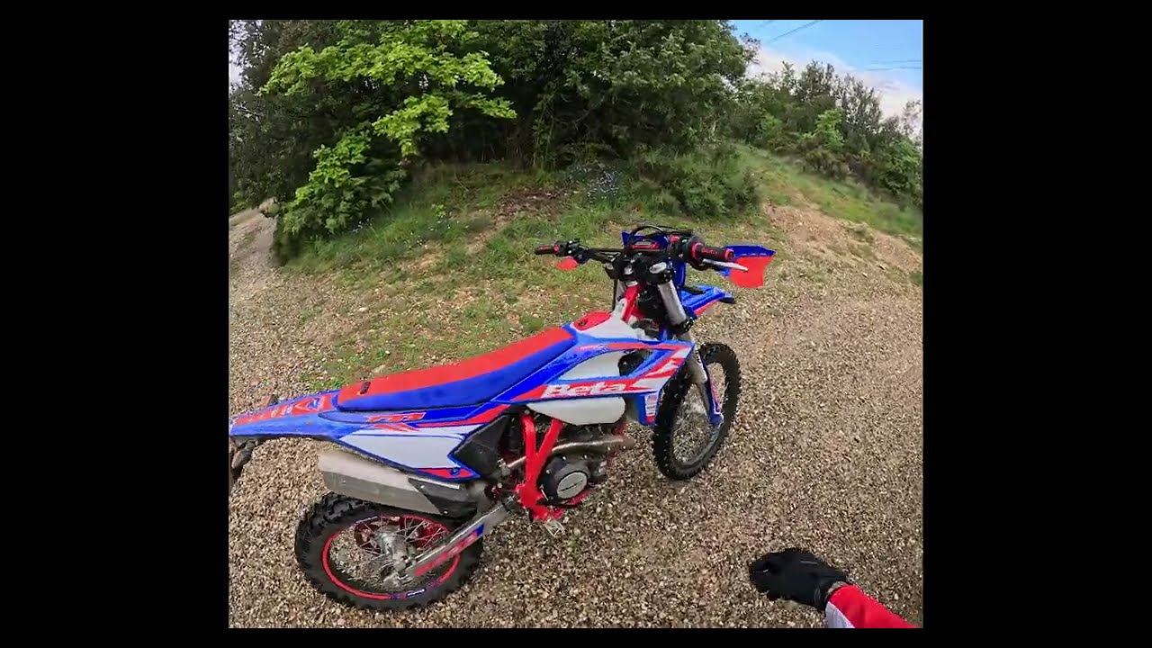 BETA 125 4T RR 2024 SORTIE ENDURO ORAGE/PLUIE/GRÊLE #2(Sud Ardèche)