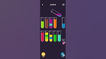 water color sort medium hard level 21 #puzzle #puzzlegame #puzzlegames #watersort #gameplay