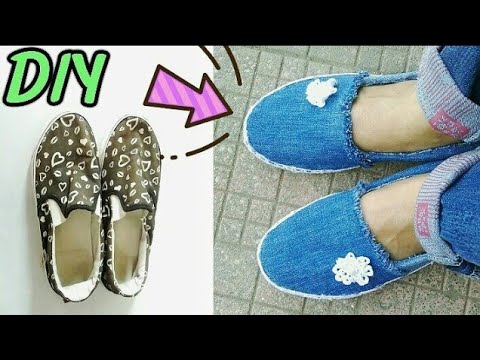 How to Make Decoupage Shoes -Marimekko Style - Pillar Box Blue