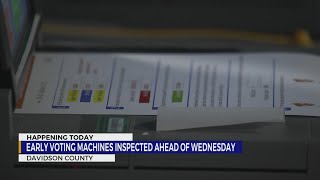Early voting machines inspected in Davidson County
