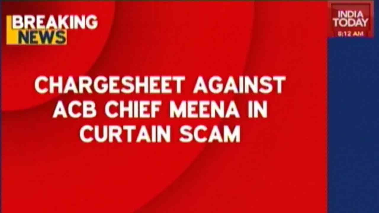 Chargesheet Against ACB Chief Meena In Curtain Scam