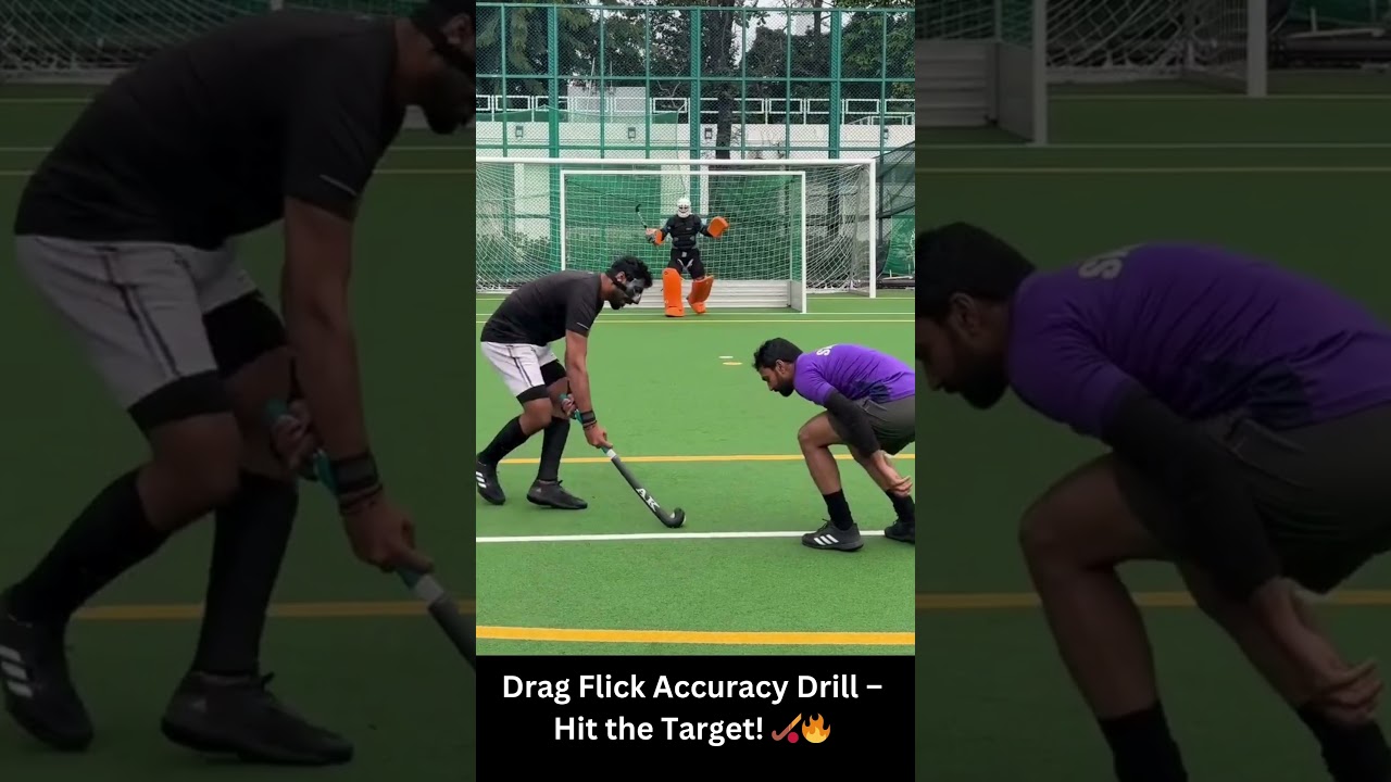 Drag Flick Accuracy Drill 🔥 | Hockey Training