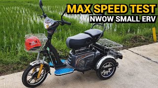 NWOW Small ERV - Top Speed Test (E-Bike 3 Wheels)