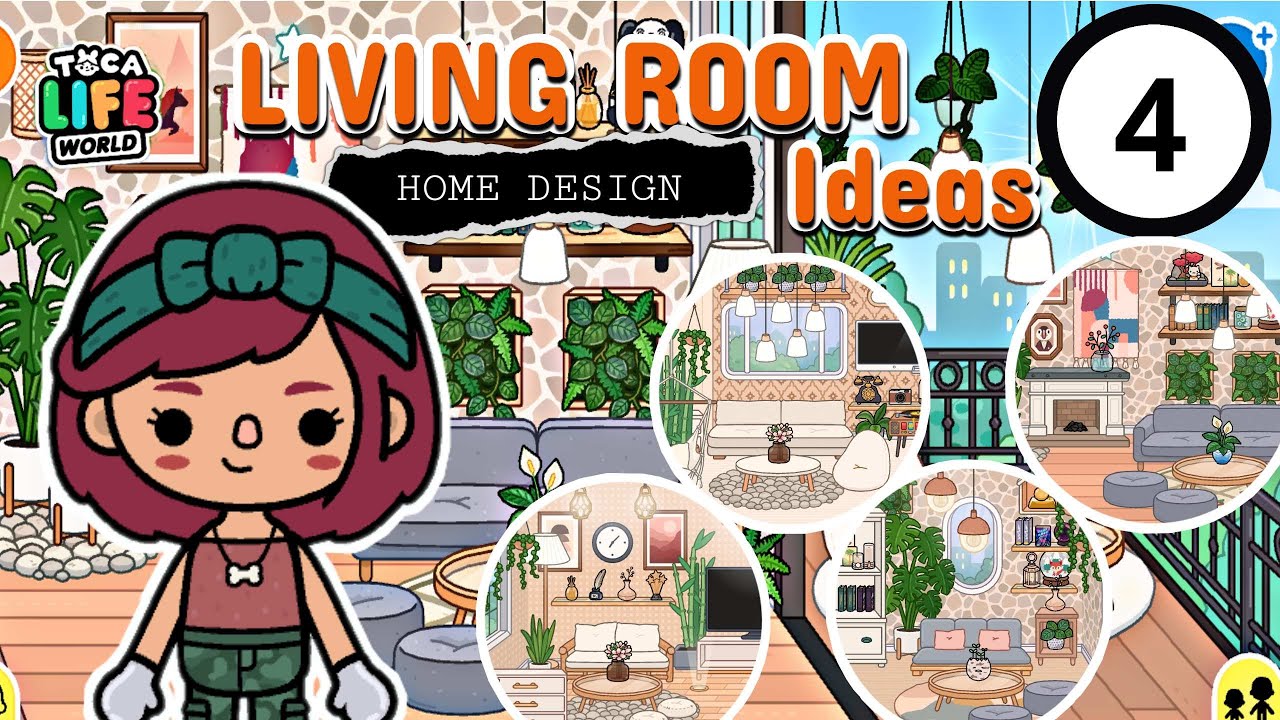 4 IDEAS for AESTHETIC LIVING ROOM!! 💖🥰 | Toca Life World - YouTube