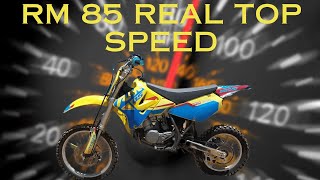 Suzuki RM 85 Real Top Speed!!!