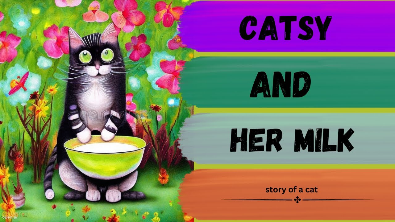 catsy and her milk kids story ai generated art cats bedtime