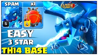 TH14 Electro Dragon Smash is EASIEST | Best TH14 Attack Strategy | Clash of Clans