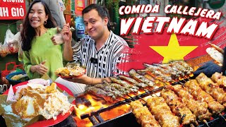 Comida callejera en Hanoi, Vietnam 🇻🇳 Comiendo en Vietnam.