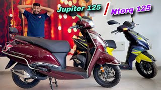 Tvs Ntorq 125 Vs Tvs Jupiter 125  Low Price  High Mileage  Detailed Comparison  Tvs Ntorq