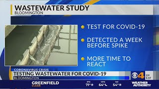 COVID-19 waste water study in Bloomington
